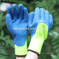 NMSAFETY Hi-viz pañal amarillo acrílico revestido guantes de invierno verde